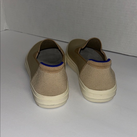 Rothy's Beige Slip-On Sneakers with Blue Accent - Picture 9 of 16